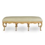 A FRENCH GILTWOOD BANQUETTE