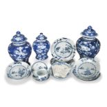 A COLLECTION OF CHINESE BLUE AND WHITE PORCELAIN FROM THE NANKING CARGO Mid-18th century
