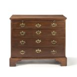 AN EARLY GEORGE III MAHOGANY CHEST