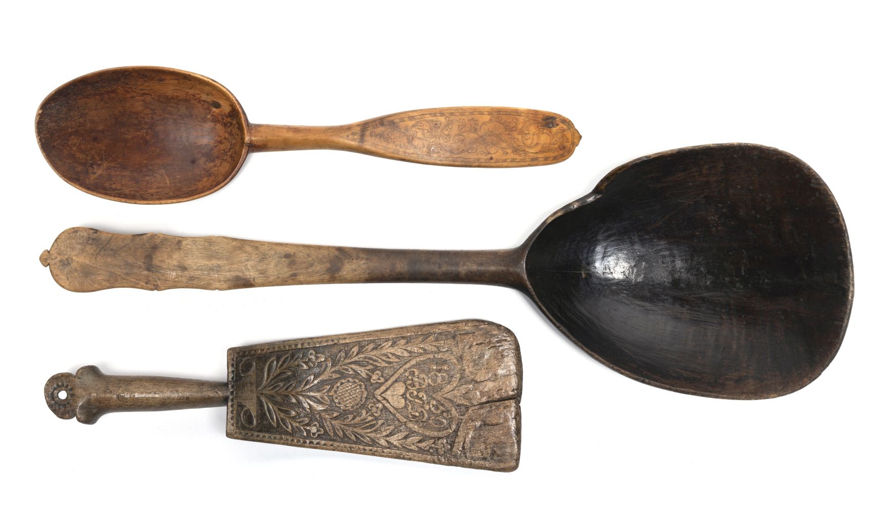 A COLLECTION OF SCANDINAVIAN TREEN 19th century (3)