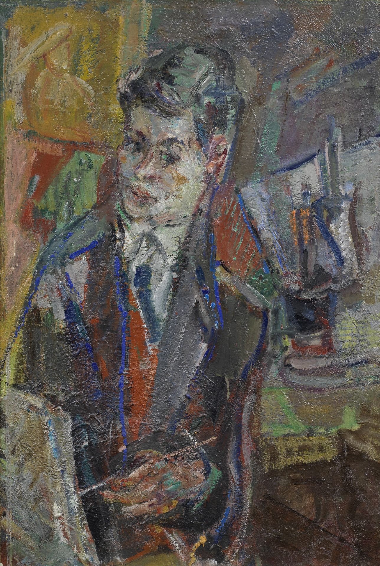 Michel Kiko&#239;ne (Belarusian, 1892-1968) Portrait of Jacques Chalom