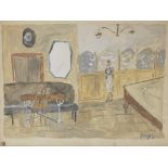 Jean Pougny (French, 1894-1956) Salle de billard