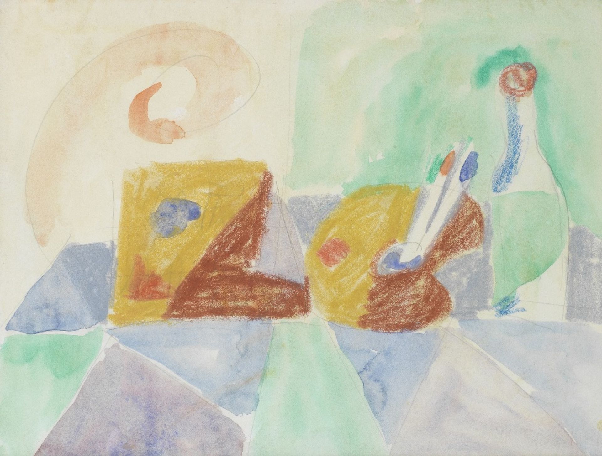 Maurice Blond (Polish, 1899-1974) Two still lifes (tablescapes) Fist: signed indistinctly (lower ...