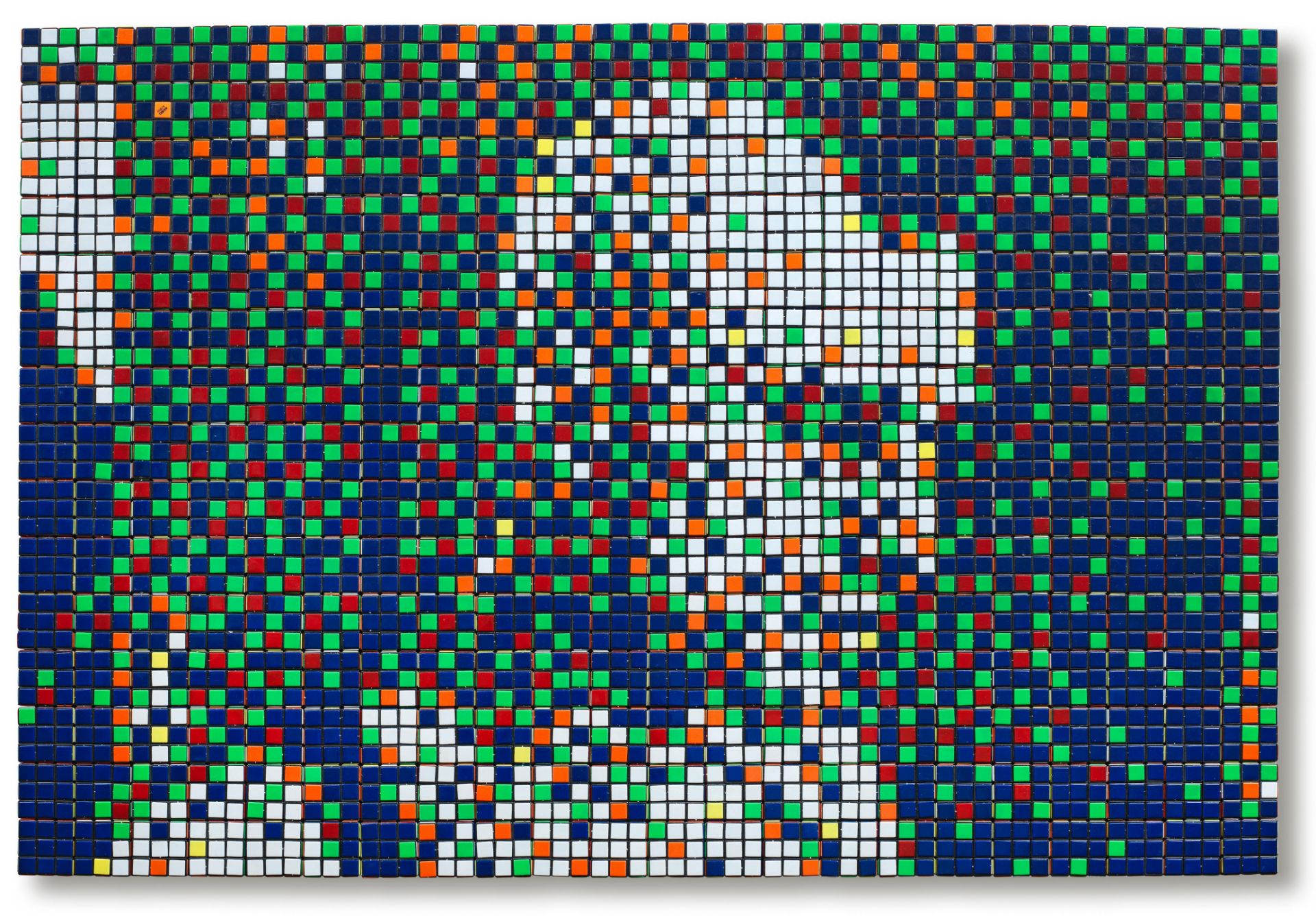 INVADER (B. 1969) Rubik Travis Bickle Mohican 2007