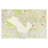 SOL LEWITT (1928-2007) R706 Map of London with the area between the underground stations at Marbl...