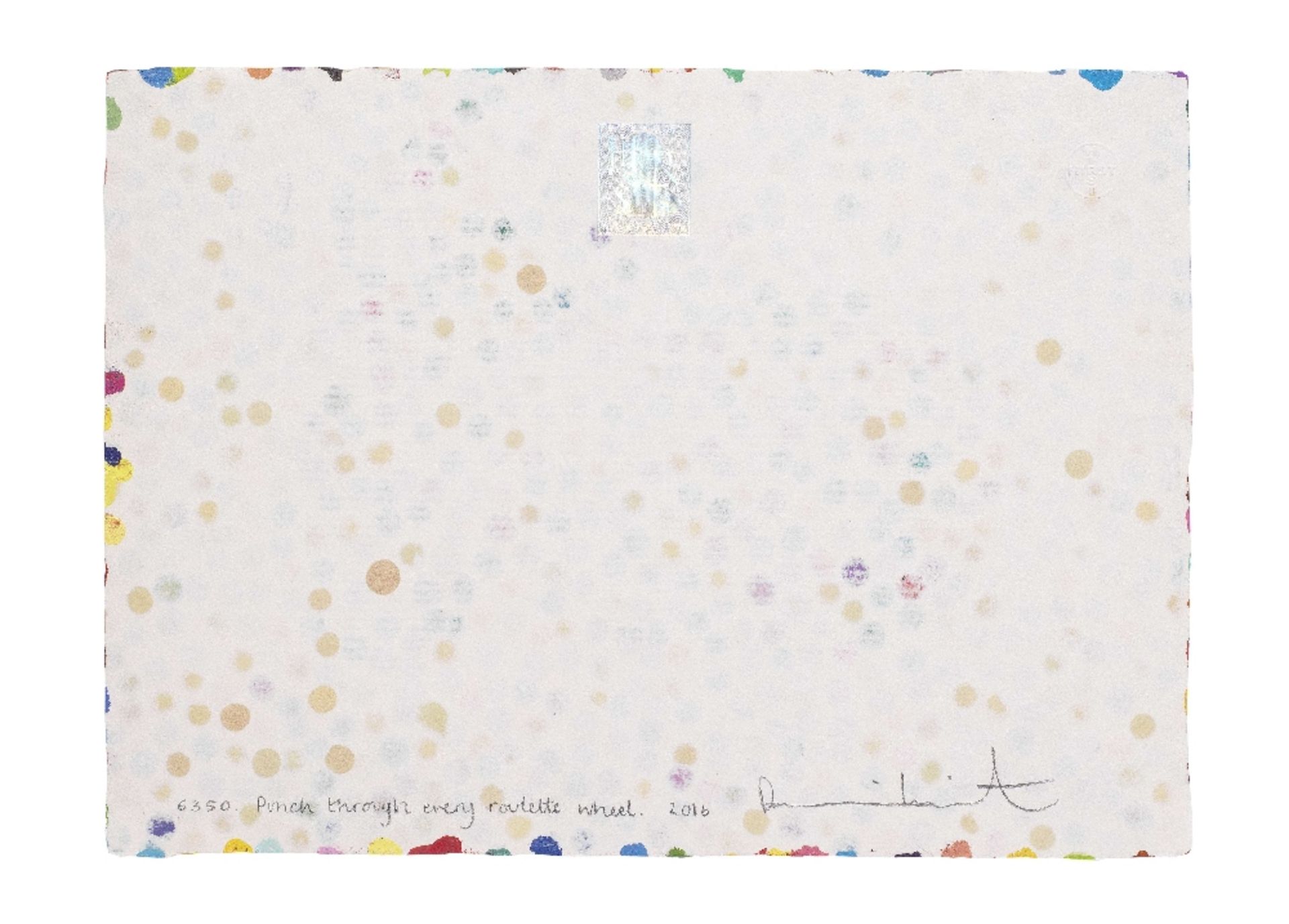 DAMIEN HIRST (B. 1965) 6350. Punch through every roulette wheel 2016 - Image 2 of 2