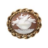 A shell cameo, mid-19th century