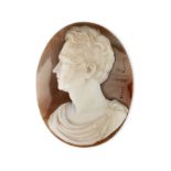 Neri Brothers: An unmounted shell cameo, circa 1825