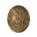 An unmounted lava stone cameo, second half of the 19th century