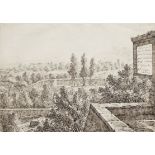 Antonio Senape (Italian, 1788-1850) An album in marbled boards of 63 drawings of Italy, Greece, M...
