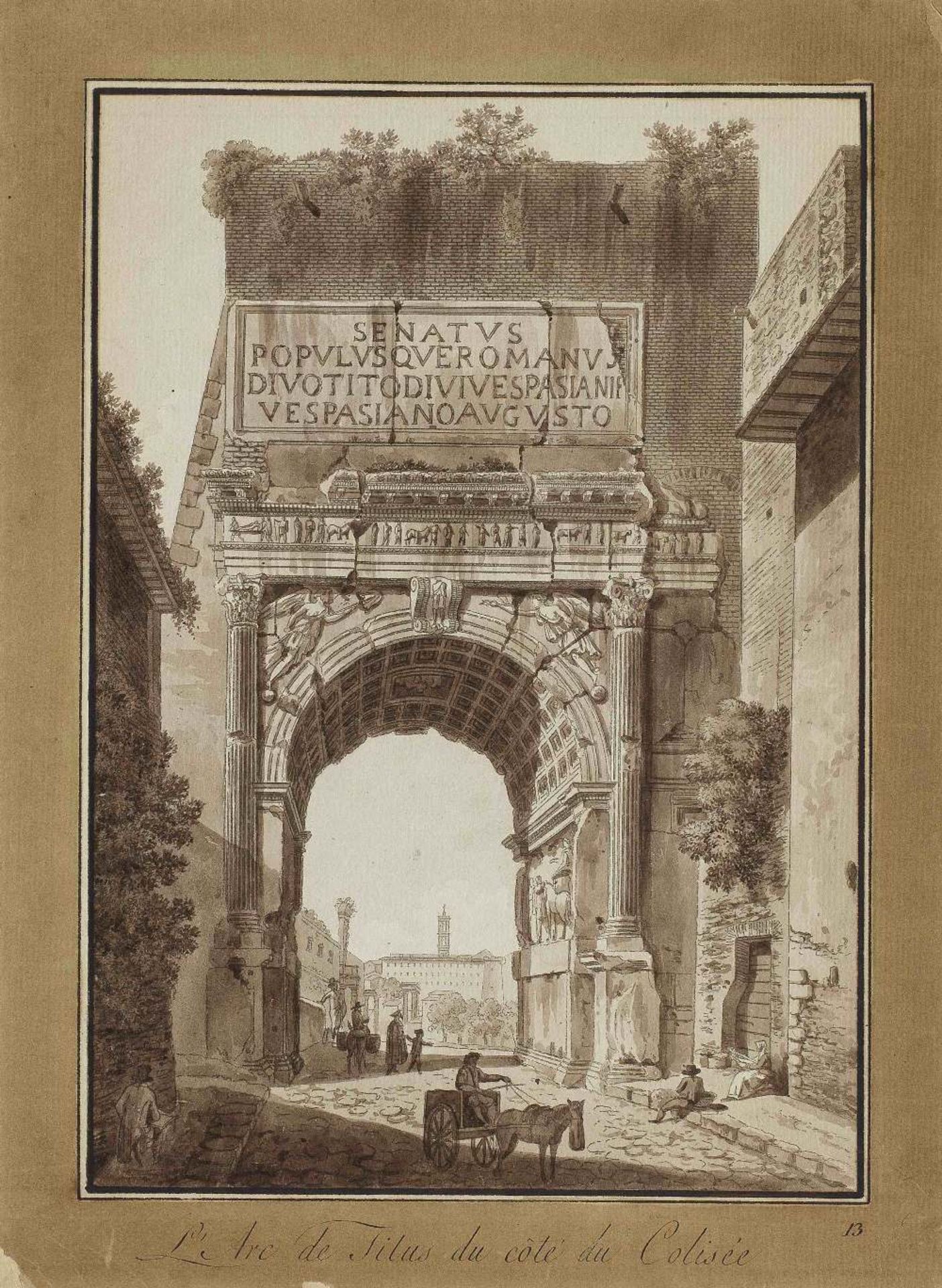 Angelo Uggeri (Italian, 1754-1837) Vedute Pittoriche degli Edificii di Roma Antica, an album cont... - Bild 4 aus 4