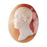 Tommaso Saulini (Italian 1793-1864): An unmounted shell cameo, mid-19th century