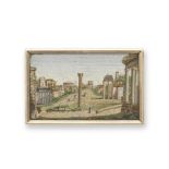 A micromosaic plaque of the Roman Forum, early 19th century