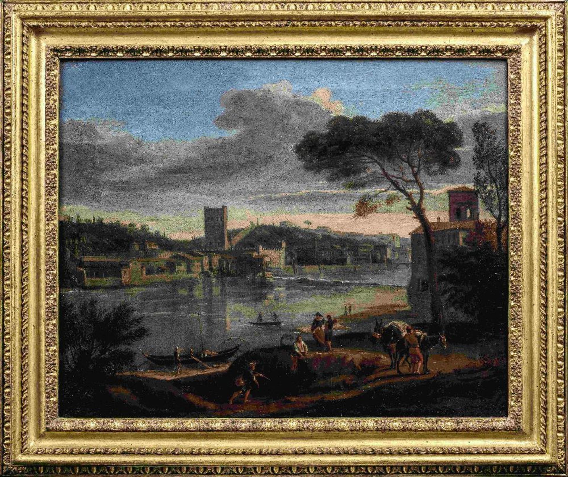 Gaspar van Wittel, called Vanvitelli (Dutch, circa 1653-1736) Florence, a view of the Arno at the... - Image 2 of 3