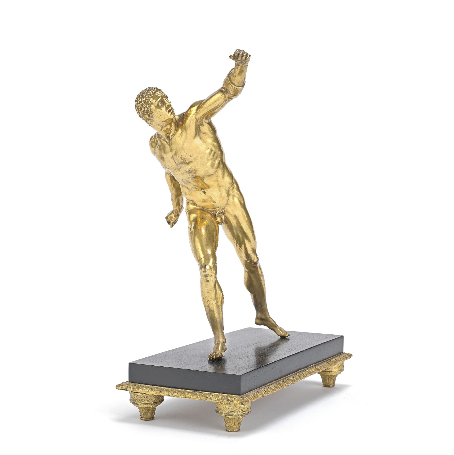 A gilt-bronze figure of the Borghese Gladiator after the antique, probably French, third quarter ...