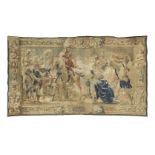 A monumental Flemish tapestry Brussels, 18th century, signed to the bottom right hand selvedge 71...
