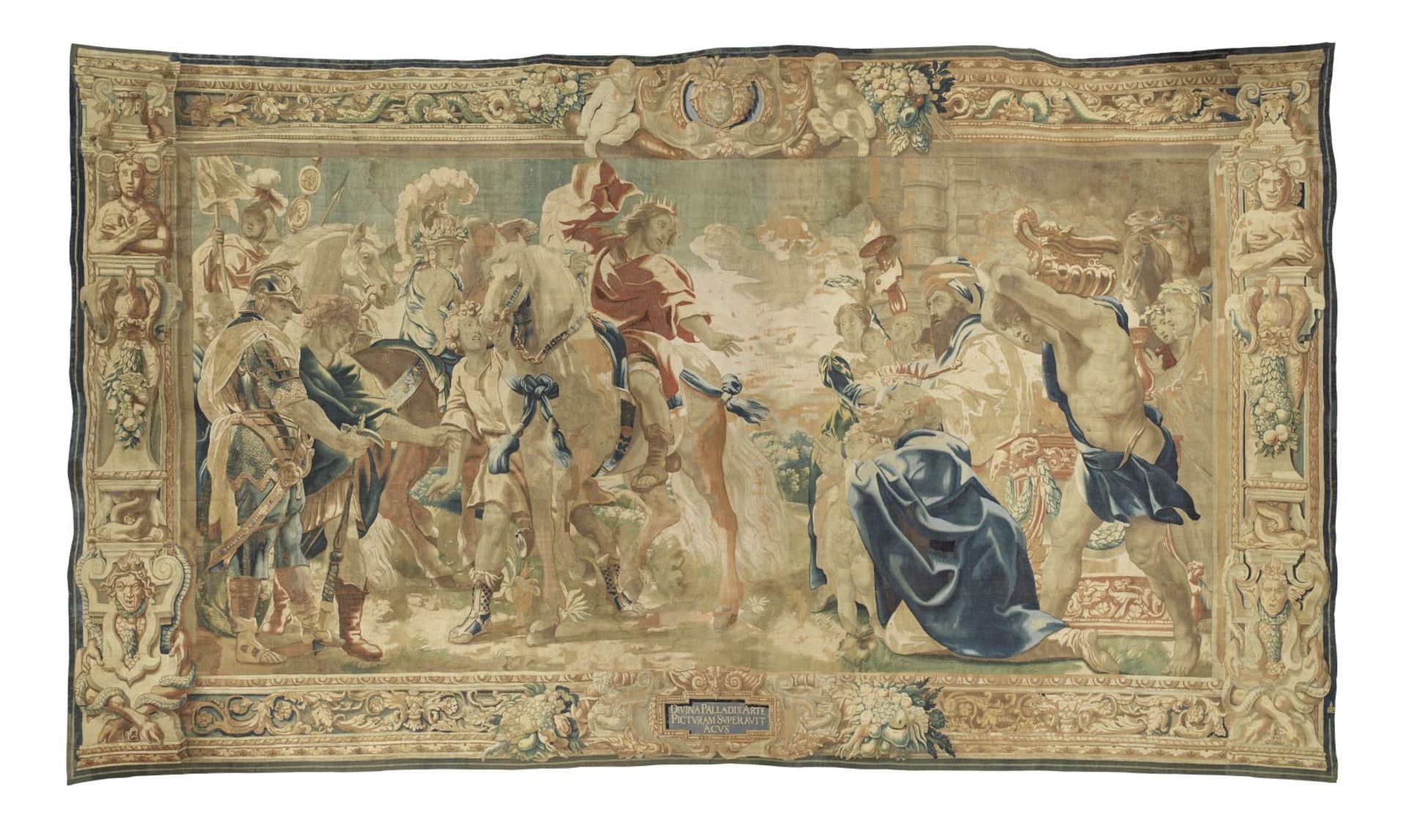 A monumental Flemish tapestry Brussels, 18th century, signed to the bottom right hand selvedge 71...