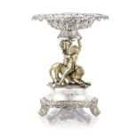 A George IV silver and silver-gilt figural centrepiece Robert Garrard, London 1823 / 1824, and pa...