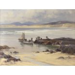 Frank McKelvey R.H.A., R.U.A. (Irish, 1895-1974) Sunday Morning, Ards, Co. Donegal