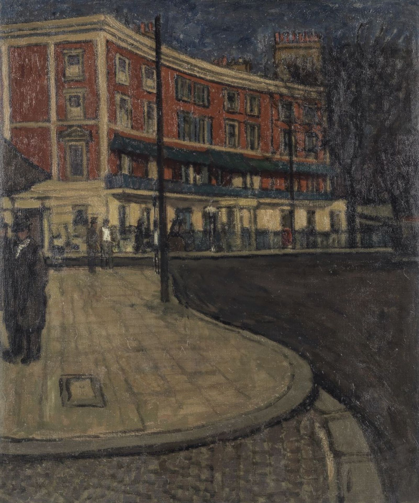 Robert Buhler, R.A. (British, 1916-1989) Crescent Opposite Pier Hotel - Albert Bridge (Painted in...