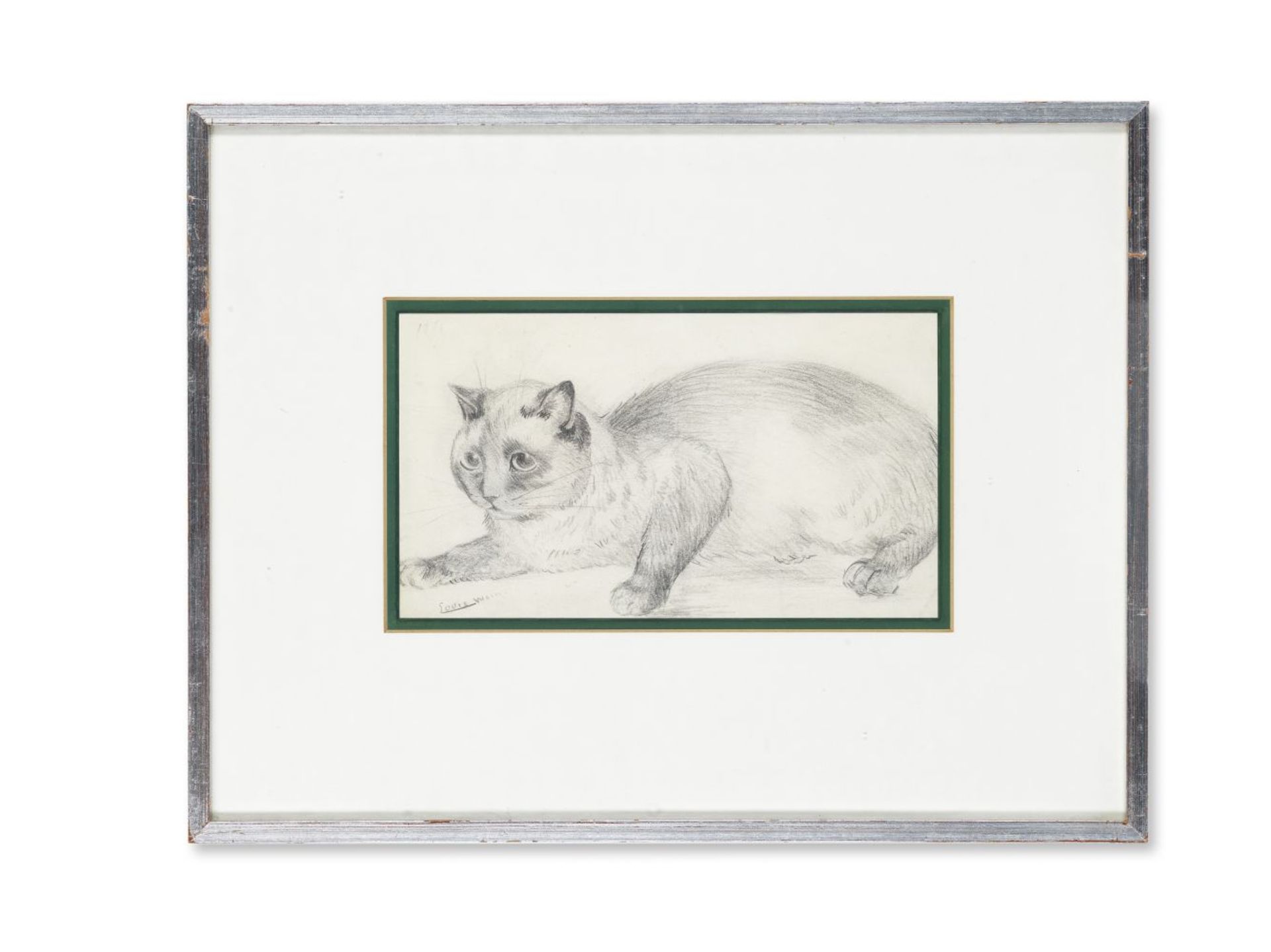 Louis William Wain (British, 1860-1939) Siamese Cat - Image 2 of 3