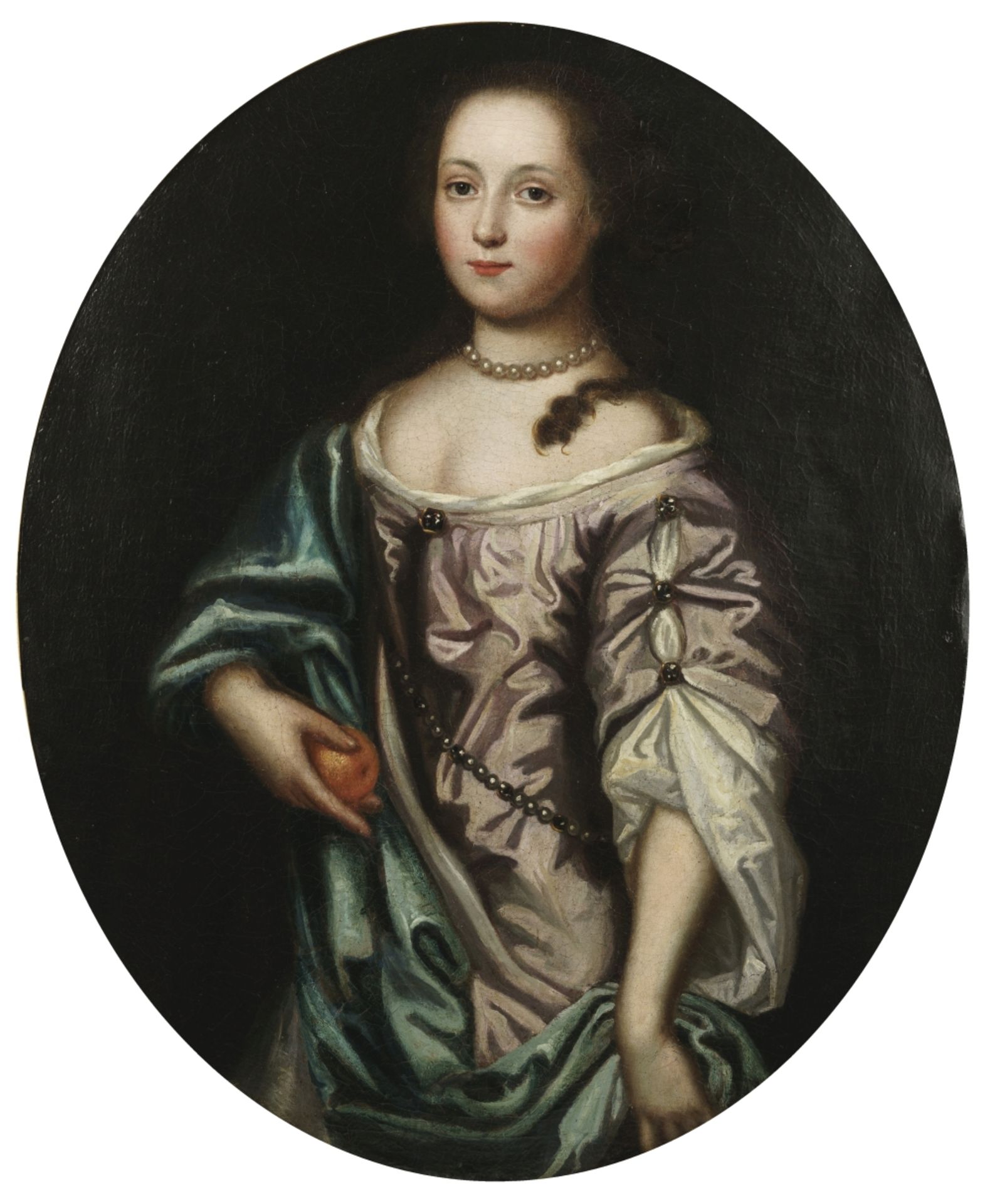 Follower of Willem Wissing (Amsterdam 1656-1687 Burghley) Portrait of a young woman, three-quarte...