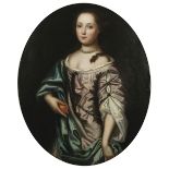 Follower of Willem Wissing (Amsterdam 1656-1687 Burghley) Portrait of a young woman, three-quarte...