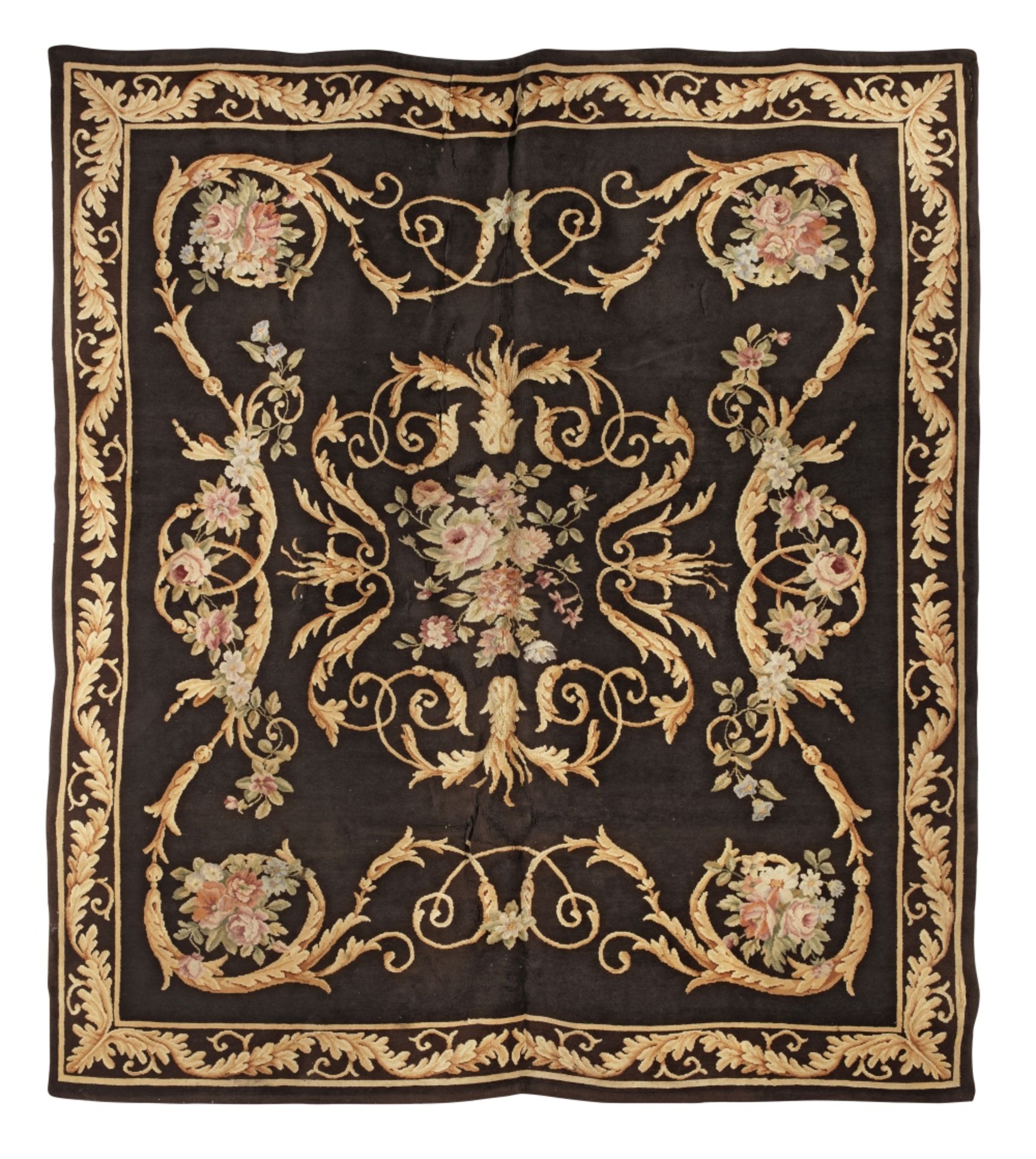 A large Aubusson carpet