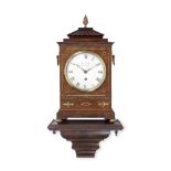 A second quarter 19th century brass inlaid and mounted mahogany table timepiece the dial signed ...