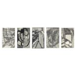 Madge Gill (British, 1882-1961) A Group of Twenty-Six Drawings the largest and smaller (Executed...