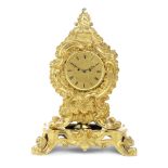 A good early 19th century English ormolu table clock signed Harvey & Co, Regent Street, London, ...
