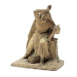 An early 19th century terracotta figure of Moses probably French