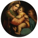 After Raphael (Italian, 1483-1520) Madonna della Sedia framed tondo