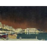 D'Oyly-John (British, 1906-1993) The harbour at Cannes, a pair both 42.8 x 58.1cm (16 7/8 x 22 7/...