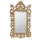 A George III carved giltwood mirror