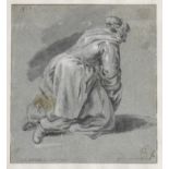 Dutch School, 17th Century Study of a woman kneeling unframed (together with 2 unframed drawings...