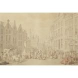 Thomas Rowlandson (London 1756-1827) Grand Place, Brussels