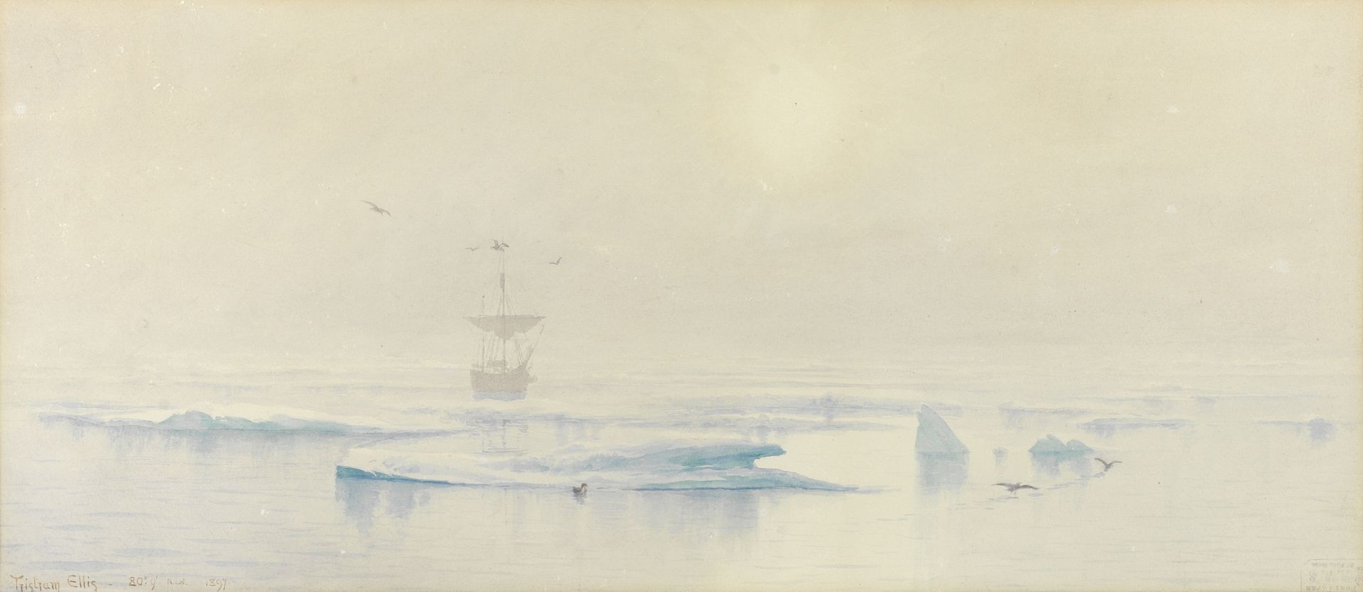 Tristram Ellis (British, 1844-1922) On the edge of the Polar ice pack