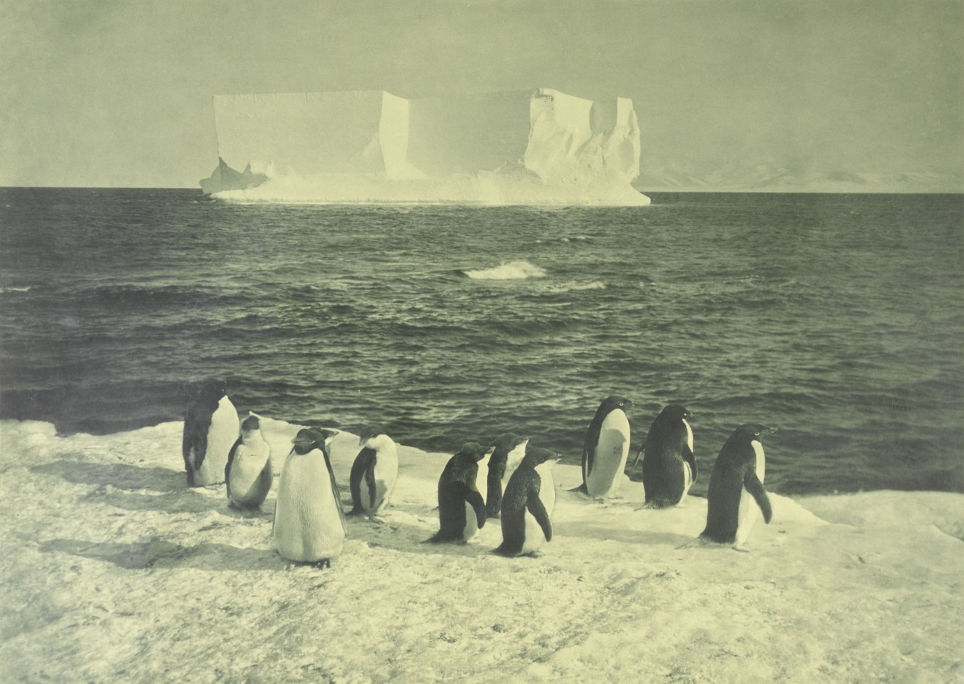 PONTING (HERBERT GEORGE) 'An Iceberg off Cape Royds', SIGNED BY THE PHOTOGRAPHER ('H.G. Ponting')...