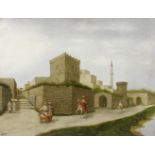 A. Daussin (French, 19th/20th Century) A view of Rhodes unframed
