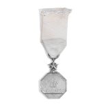 ARCTIC MEDAL 1815-1855 Silver medal awarded by Queen Victoria, retained in red morocco lined box,...