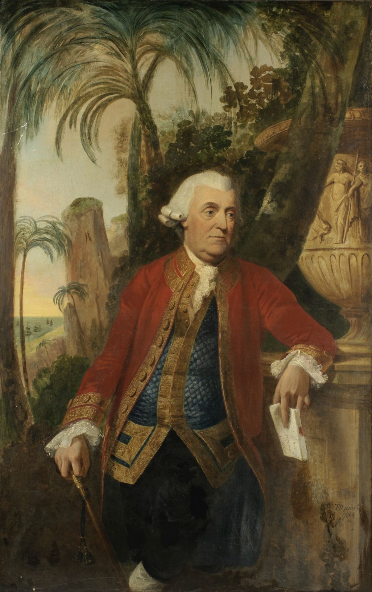 Attributed to David Martin (Anstruther 1737-1797 Edinburgh) Portrait of the Hon. John Skottowe, G...