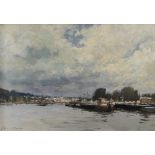 Edward Seago, RWS, RBA (British, 1910-1974) After storm, Conflans