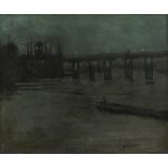 Walter Greaves (British, 1846-1930) Nocturne, Battersea Bridge