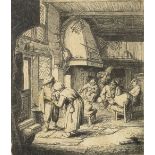 Adriaen Jansz. van Ostade (Dutch, 1610-1685) A Group of four etchings Three by van Ostade: 'The P...