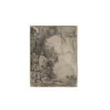 Rembrandt Harmensz van Rijn (1606-1669) The Raising of Lazarus: Small Plate Etching, 1642, on lai...