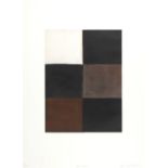 Sean Scully R.A. (Irish, born 1945) Dark Fold Etching and aquatint printed in colours, 2003, on w...