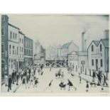 Laurence Stephen Lowry R.A. (British, 1887-1976) Level Crossing, Burton on Trent Offset lithograp...