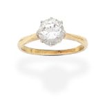 DIAMOND SINGLE-STONE RING