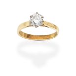 DIAMOND SINGLE-STONE RING